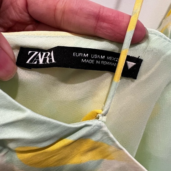 Zara Sun Pattern Mini Dress Size Medium - Picture 5 of 11
